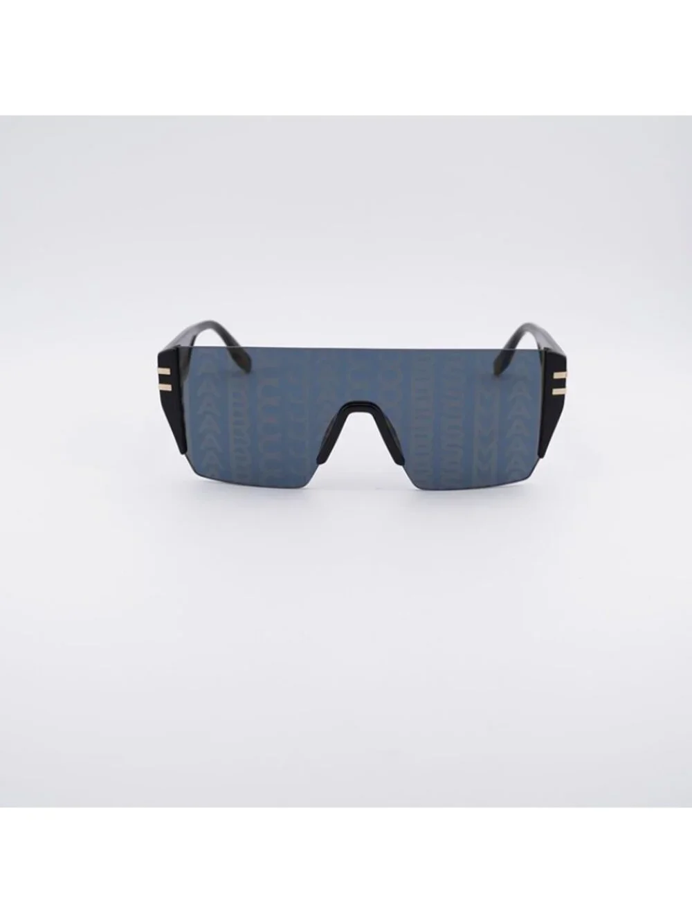 Marc Jacobs MARC 712/S 0NZU 7Y Sunglasses Black Shield Frame, Grey Lenses